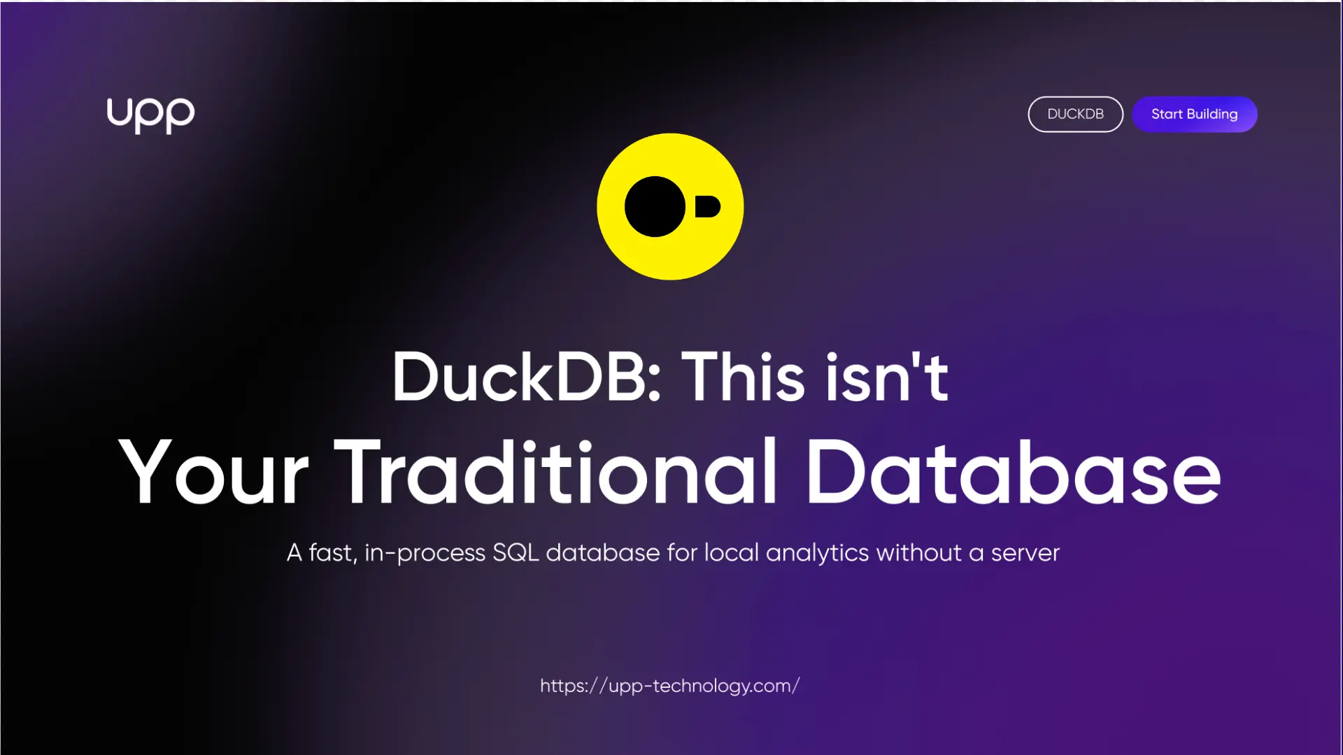 DuckDB - A Modern Analytics Database Built for Speed and Simplicity